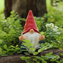 Load image into Gallery viewer, Middle Finger Gnome Mini 5.5in,Double Bird Gnome - Naughty Funny Outdoor Decoration for Yard Patio Lawn Ornament and Home Decor,Fairy Garden

