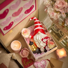 Load image into Gallery viewer, TERESA&#39;S COLLECTIONS Resin Garden Gnome Holding Gift &amp; Lantern with Solar Lights, Valentine&#39;s Day Decor, Red, 12&quot;
