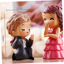 Load image into Gallery viewer, FONDOTIN 2 Pairs Miniature Couples Resin Pvc Crafts for Home Office Decor Couples Adornment

