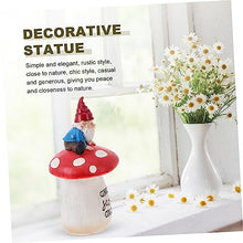 Load image into Gallery viewer, Happyyami Outdoor Gnome Doll Statue Resin Gnome Garden Ornaments Miniature Garden Decor Statue for
