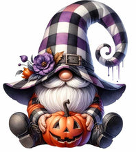 Load image into Gallery viewer, x12 Pumpkin Halloween Gnome Gonk Glass Vinyl Decal Stickers Colour ui128
