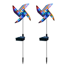 Load image into Gallery viewer, Mumuve Solar Power Windmill Light Outdoor Garden Decoration LED Garden Landscape Lights Waterproof Night Light Rainbow Gnome Statue
