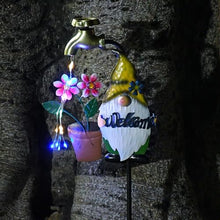 Load image into Gallery viewer, Solar Stake Lights Outdoor, Cartoon Gnome Solar Garden Stakes, Waterproof LED Landscape Lighting, Twinkling Garden Decoration, Winter Christmas Yard Lights, Backyard Walkway Lighting, Decorative Solar
