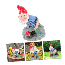 Load image into Gallery viewer, BESPORTBLE Gnome Yard Ornament Funny Elf Statue Gnome Garden for outside for Decor Window Cabinet Desk
