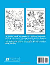 Load image into Gallery viewer, Summer Gnomes Coloring Book: Fun &amp; Lovable Gnomes Enjoying Various Summertime Activities

