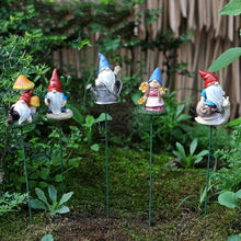 Load image into Gallery viewer, YUGSHNKFC 5Pieces Resins Gnomes Elves Dwarf Miniature Figurines Ornaments For Garden Landscape And Flowerbed Plant Pots Decoration
