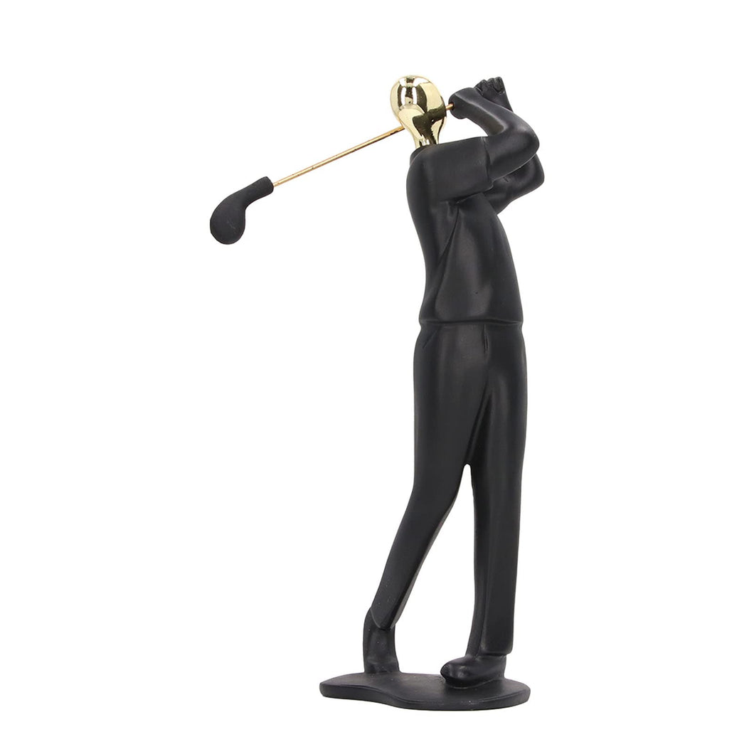 CDQL Golf Figurine Statue, Man Golf Statue, Golfer Decoration, Modern Sculpture, Table Centerpiece, Abstract Arts Ornamentsm, for Home Cabinet Shelf Decoration