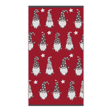 Load image into Gallery viewer, Fusion - Red Christmas Gonks Hand Towel 2 Pack (50 x 90cm) - Soft &amp; Fluffy 100% Cotton - Christmas Gnomes Santa Hand Towels - Christmas Bathroom Towels - Christmas Decorations/Bathroom Accessory
