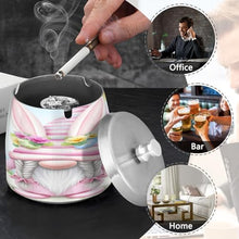 Load image into Gallery viewer, Cute Easter Rabbit Gnome Cigarette Butt Ash Tray, Smoke Free Ashtray Cup, Home Ashtrays with Lid
