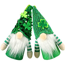 Load image into Gallery viewer, Ciieeo 4sets Patrick&#39;s Day Gnome Decorations Plush Garden Gnomes Ornaments for Outdoor Decor 2pcs*4
