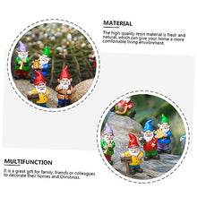 Load image into Gallery viewer, Happyyami 1set Miniature Resin Gnomes Garden Decor Statues for Outdoor and Indoor Use for Flowerbeds Walkways and Family
