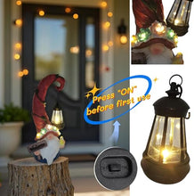 Load image into Gallery viewer, Solar Outdoor Figurine Lights Gnome Garden Decor Statue with LED Flowers &amp; Lantern, Glowing Fairy Yard Decorations for Outside Patio Yard Front Porch, Housewarming Home Decor Gifts Thanksgiving
