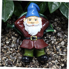Load image into Gallery viewer, Cabilock 6pcs Unique Resin Gnome Statue Ornament Garden Decor for Gnomes Garden Ornaments Fun Outdoor Flower Pots
