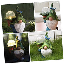 Load image into Gallery viewer, Toyvian 1PC Solar Energy Resin Old Man Decorative Lamp Unique Garden Decor Soft Lighting for Home Party present for Festivals and Holidays
