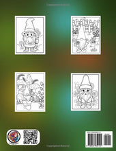 Load image into Gallery viewer, Garden Gnomes Coloring Book: Whimsical Gnome Designs &amp; Fantasy Scenes: A Unique Coloring Adventure with Beautiful Flowers for Relaxation &amp; Stress Relief
