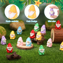 Load image into Gallery viewer, GGSTDDUP 60 Pcs Mini Gnomes, Mini Resin Gnomes Statues, Tiny Figures Miniature Gnome Figurines, Cute Garden Dwarf Fairy Gifts Statues Decor for Landscapes Outdoor Patio Yards Lawn
