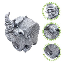 Load image into Gallery viewer, HYTROVE Resin Gnome Statue Downspout Extender Tool Durable Gutter Spout Splash Cover for Garden Practical Resin Downspout Extension for Outdoor Use Compact Sturdy Design
