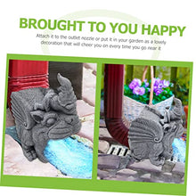Load image into Gallery viewer, Happyyami Garden Decor Gutter Downspout Extension Statue Gnome Downspout Cover Decorative Gutter Drain Cover Spout Decoration
