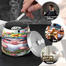 Load image into Gallery viewer, Spring Cute Gnome Cigarette Butt Container, Self Extinguishing Ash Tray, Pretty Ashtray Women
