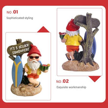 Load image into Gallery viewer, Gnome Figurines 6 Inch Cute &amp; Funny Resin Gnome Statue Weather-Resistant Summer Gnomes Decorations for Yard, Garden, Beach, Gnome Gifts, Surf Garden Gnomes Gnome Statue Gnomes Decorations for Yard

