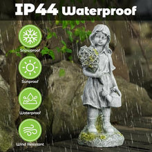 Load image into Gallery viewer, Euiroet 12.5” Angel Fairy Solar Light Statue, Outdoor Lawn Solar Decor, LED Large Garden Sculpture, Unique Gift Ideas for Gardening Mom Grandma, Patio, Yard, Pathway, Solar Powered Landscape Accent
