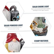 Load image into Gallery viewer, Happyyami 1pc Solar Gnome Light Garden Gnome Ornament Lamp Dog Themed Outdoor Decor for Lawn and Backyard Unique Design for Home Decoration
