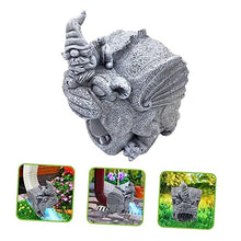 Load image into Gallery viewer, HYTROVE Resin Gnome Statue Downspout Extender Tool Durable Gutter Spout Splash Cover for Garden Practical Resin Downspout Extension for Outdoor Use Compact Sturdy Design

