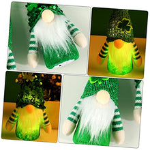 Load image into Gallery viewer, Ciieeo 4sets Patrick&#39;s Day Gnome Decorations Plush Garden Gnomes Ornaments for Outdoor Decor 2pcs*4
