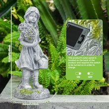 Load image into Gallery viewer, Euiroet 12.5” Angel Fairy Solar Light Statue, Outdoor Lawn Solar Decor, LED Large Garden Sculpture, Unique Gift Ideas for Gardening Mom Grandma, Patio, Yard, Pathway, Solar Powered Landscape Accent
