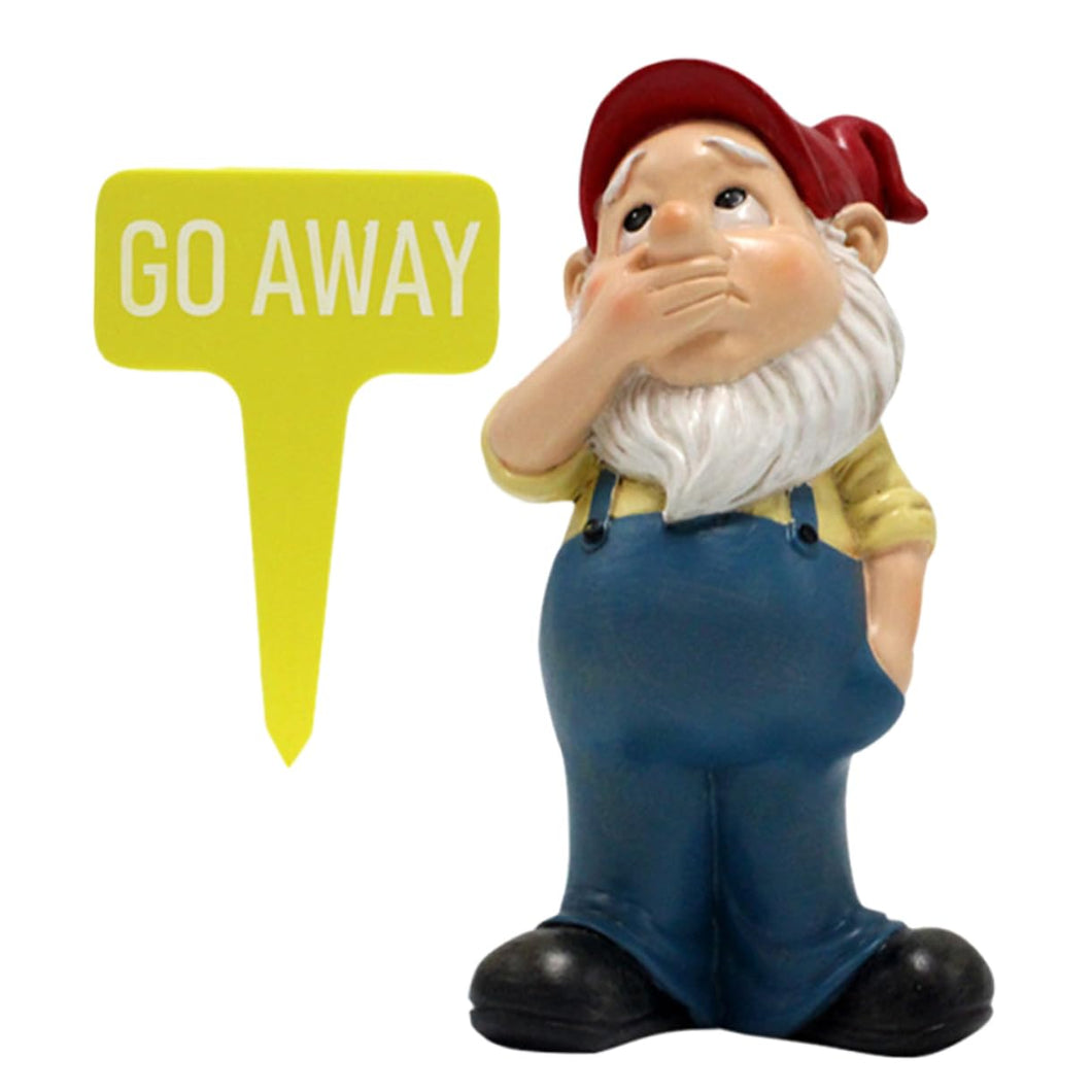 Yardwe 1set Small Gnome Figurine Garden Decor Resin Dwarf Statue for Lawn and Patio Cheerful Holiday Ornament for Home and Garden Decoration