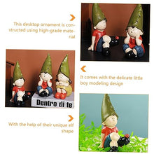 Load image into Gallery viewer, Ciieeo Garden Gnome Ornament Resin Home Craft Unique Desktop Decoration Fun Garden Gnome Bedroom Resin Craft
