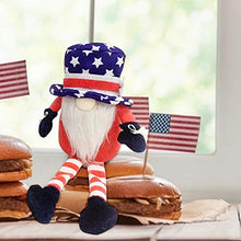 Load image into Gallery viewer, Patriotic Veterans Day Uncle Tomte 4th of July Nisse Handmade Scandinavian Ornaments Kitchen Tray Decorations
