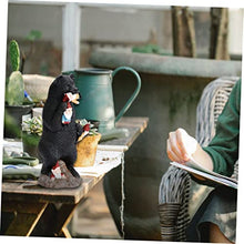 Load image into Gallery viewer, SUPVOX 1Pc Bear Eating Gnome Figurine Lifelike Black Bear Statue for Outdoor Garden Decoration Patio Art Sculpture for Courtyards Lawns and Terraces Year Home Decor
