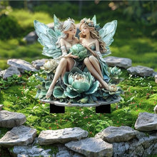 Load image into Gallery viewer, ZXDTVFGN Fairy Garden Figurines, Plant Pot Decorations, Miniature Garden Fairies, Resin Gnome Statues, Fence Ornaments, For Fairy, Desk, Outdoor Decor, Sturdy Material,9.84x11.81 Inches
