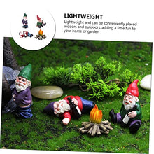 Load image into Gallery viewer, MERRYHAPY 4pcs Miniature Dwarf Adornments Resin Garden Gnomes for Landscape Decor Unique Dwarf Bonfire Figurines Realistic and Garden Decorations
