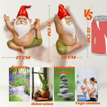 Load image into Gallery viewer, synxzen Funny Yoga Garden Gnome - 17 cm Garden Gnome Decoration, Meditation Gnome Figure for Indoor and Outdoor Use, Unique Gift for Women, Men, Garden Lovers &amp; Yoga Enthusiasts
