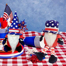 Load image into Gallery viewer, Patriotic Veterans Day Uncle Tomte 4th of July Nisse Handmade Scandinavian Ornaments Kitchen Tray Decorations
