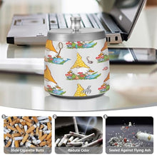 Load image into Gallery viewer, Cute Easter Gnomes Cigarette Butt Collector, Smokeless Ashtray with Lid, Beach Ashtray
