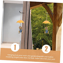 Load image into Gallery viewer, Toyvian Creative Resin Deer Statue for Garden Decor Umbrella Deer Ornament for Outdoor and Courtyard Decoration Compact Lifelike Craftsmanship Nature Inspired Accent
