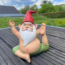 Load image into Gallery viewer, synxzen Funny Yoga Garden Gnome - 17 cm Garden Gnome Decoration, Meditation Gnome Figure for Indoor and Outdoor Use, Unique Gift for Women, Men, Garden Lovers &amp; Yoga Enthusiasts
