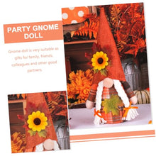 Load image into Gallery viewer, ULTECHNOVO 2pcs Thanksgiving Gnome Doll Decor Plush Gnomes for Garden Ornament Thanksgiving Day Adornment
