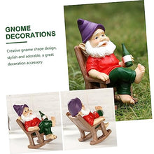 Load image into Gallery viewer, BESPORTBLE Outdoor Garden Gnome Dwarf Statue Resin Gnome Ornament Small Dwarf Ornament
