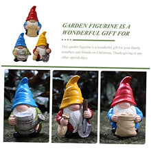 Load image into Gallery viewer, BESPORTBLE 3pcs Resin Gnome Statues Garden Gnomes for Decor Sculptures Ornaments for Garden Outdoor Indoor
