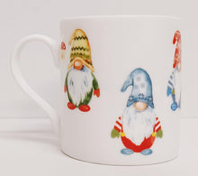 Load image into Gallery viewer, Lucky Gonks Breakfast Children Set Bone China 3 Piece Plate 16.5 cm Mug &amp; Bowl Festive Children&#39;s Kids Gnomes Hand Decorated in UK
