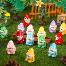 Load image into Gallery viewer, GGSTDDUP 60 Pcs Mini Gnomes, Mini Resin Gnomes Statues, Tiny Figures Miniature Gnome Figurines, Cute Garden Dwarf Fairy Gifts Statues Decor for Landscapes Outdoor Patio Yards Lawn
