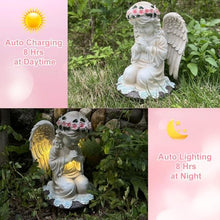 Load image into Gallery viewer, YODY Solar Garden Statues Outdoor Decor- Yard Decorations for Patio, Balcony, Backyard, Lawn Ornaments - Angel Figurines with LED Light- Unique Birthday House Warming Gifts for Women, Mom, Grandma
