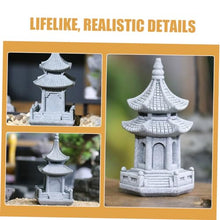 Load image into Gallery viewer, COSMEVIVI Simulated Bonsai Decoration Pavilion Statue Zen Statues Large Outdoor Garden Sculpture
