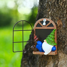 Load image into Gallery viewer, vomiceak Whimsical Fairy Garden Gnome Statue, Tree Faces Decor Outdoor -5.9 Inch, Funny Garden Tree Decoration,Ideal Patio Yard Lawn Porch Decoration
