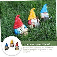 Load image into Gallery viewer, SUPVOX 3Pcs Resin Gnome Garden Statues Set Outdoor Garden Gnome Ornaments Colorful Fairy Figurines for Lawn Decor

