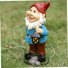 Load image into Gallery viewer, BESPORTBLE 1pc Adorable Dwarf Resin Garden Ornament for Decor and Lightweight Gnome Statue Charming Desktop and Patio Decoration for Home Office
